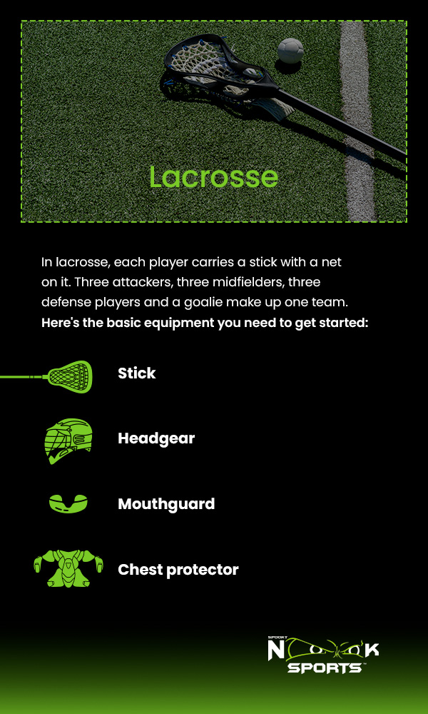 lacrosse stick and ball