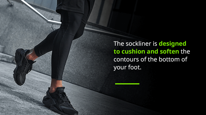 sockliner in running shoes