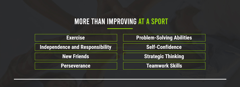 graphic explaining sports camps are more than just improving at a sport