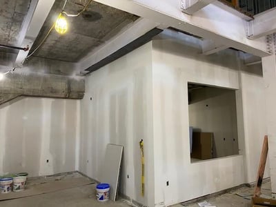 FINISHING DRYWALL ON HOTEL ROOMS – 1ST FLOOR