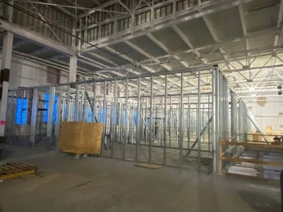 INSTALLATION OF STRUCTURAL METAL STUDS 2ND FLOOR – SECTOR 3