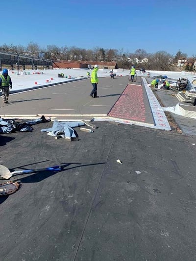 RE-ROOFING PROGRESS