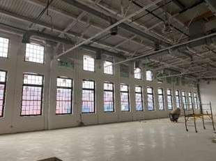 LOOKING WEST- INSTALLATION OF WINDOWS IN GRAND BALLROOM – 2ND FLOOR – SECTOR 2