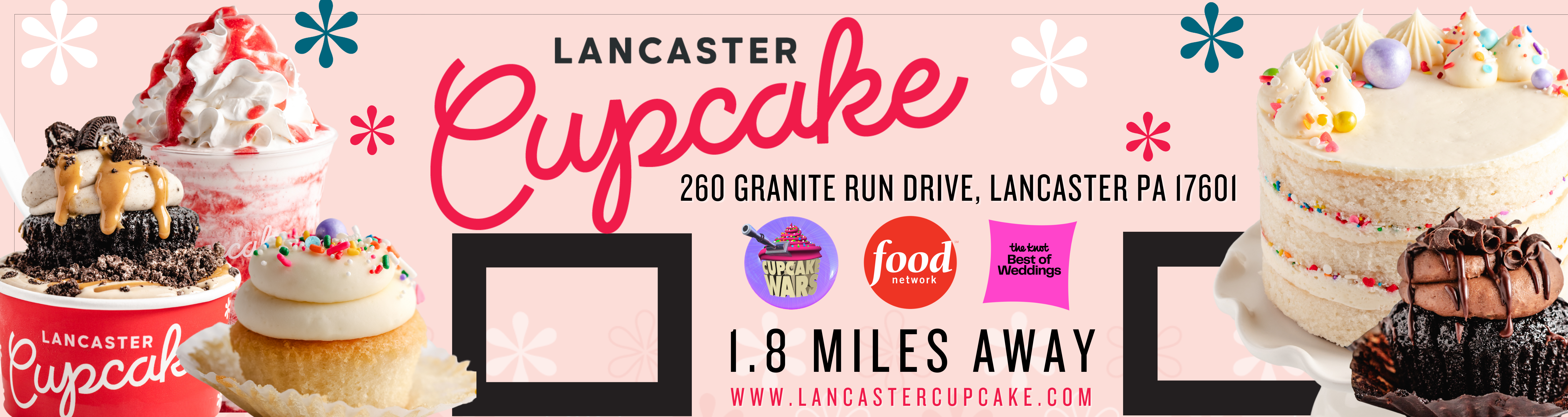 Lancaster Cupcake website banner