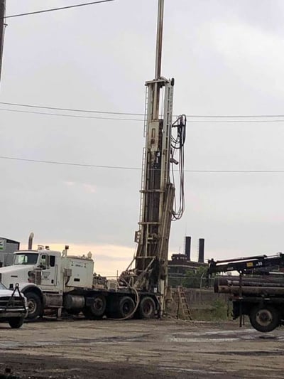 NEW DRILL RIG RESUMING DRILLING
