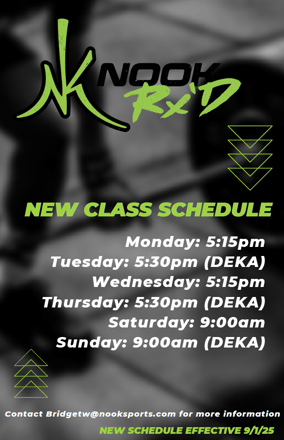 NookRx Schedule 9.2.25