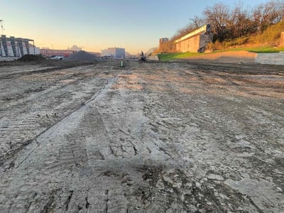 Outdoor Soccer Field Grading - Looking South