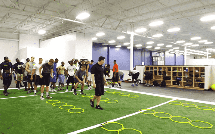 teammates training together at Spooky Nook Sports in Manheim, PA