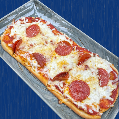 Pepperoni flatbread pizza at Hydraulic Bar