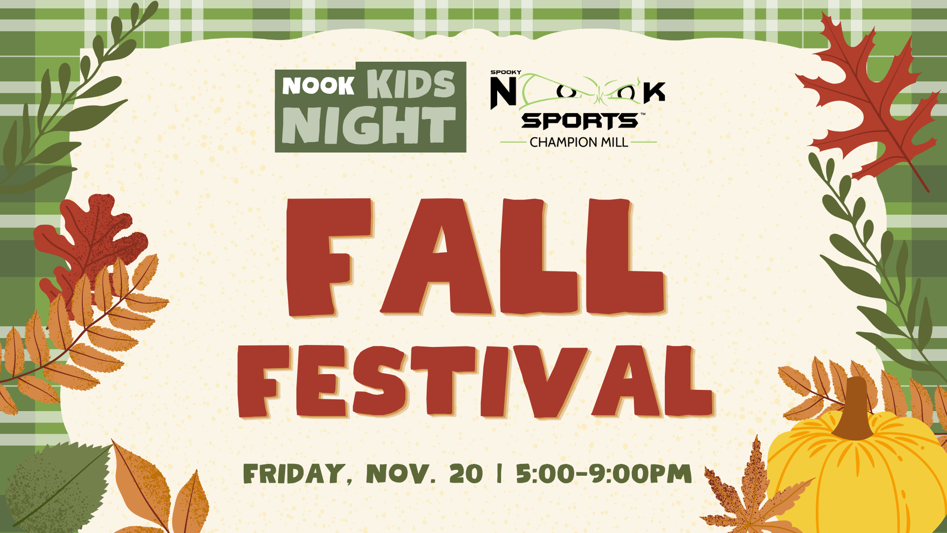 Nook Kids Night OH November FB Event