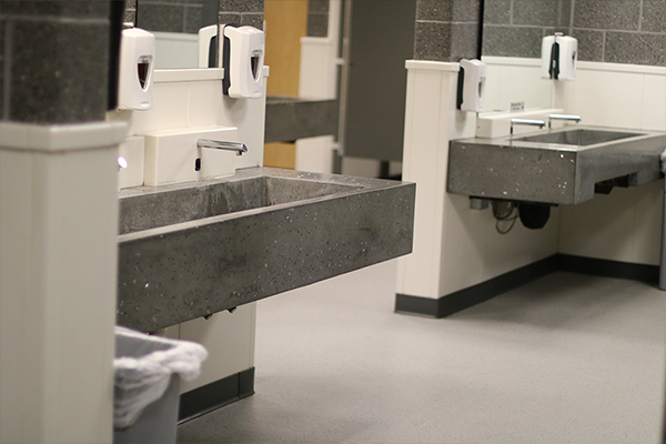 Public locker rooms sinks-1