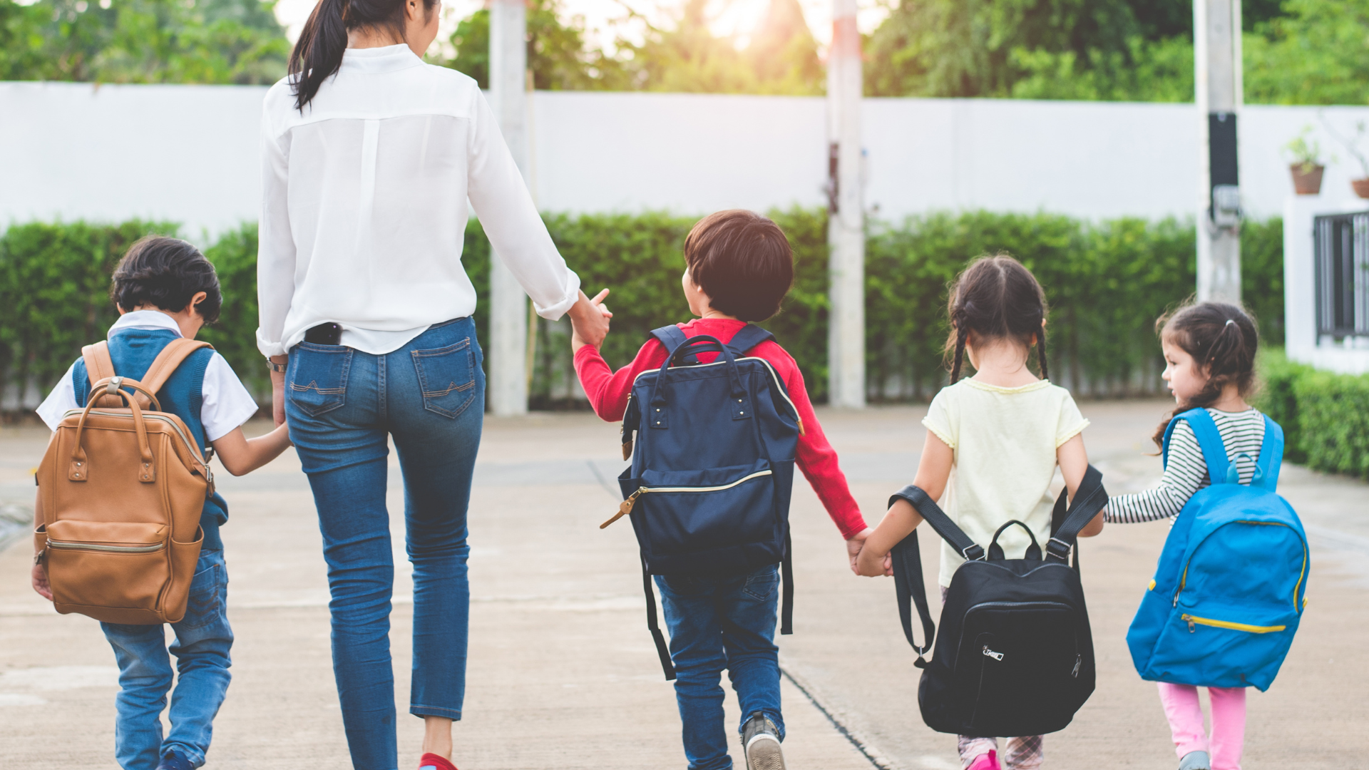 Kids and family going back to school 